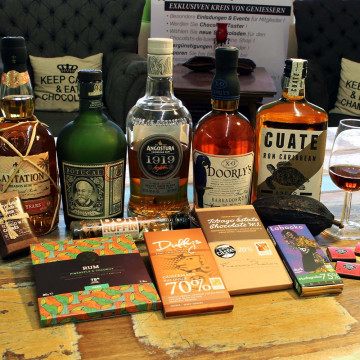 Schokolade und Rum Tasting Schokolade und Rum Tasting
