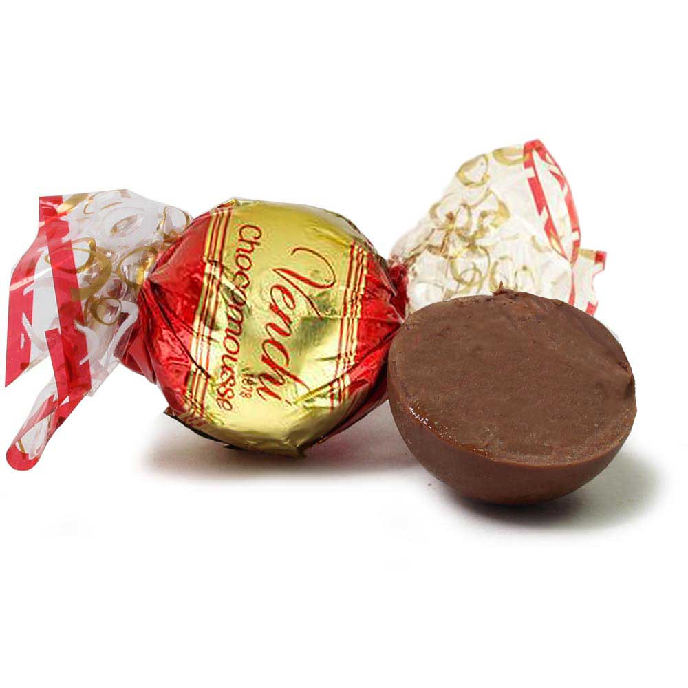 Chocomousse - een ronde bal van melkchocolade - Sweet Fingerfood, alcoholvrij, glutenvrij, Italië, Italiaanse chocolade, chocolade met melk, melkchocolade - Chocolats-De-Luxe