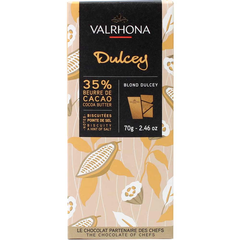 Blond Dulcey 35% white chocolate - Bar of Chocolate, France, french chocolate - Chocolats-De-Luxe
