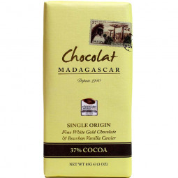 Chocolate Blanco 37% Cacao con Vainilla Bourbon