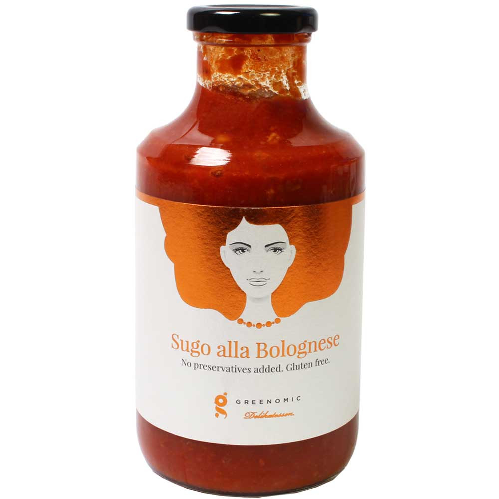 Sugo alla Bolognese - sauce tomate à la viande hachée - sans arômes artificiels / additifs, sans gluten - Chocolats-De-Luxe
