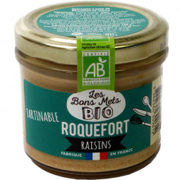 Tartinable Roquefort Raisins BIO - Aufstrich mit Roquefortkäse & Rosinen