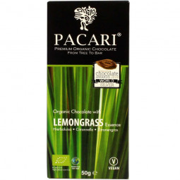 Lemongrass 60% organic chocolate Hierba Luisa
