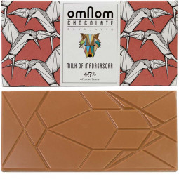 OmNom, OmNom Chocolate, 45% vollmilchschokolade, Milk of Madagascar, OmNom Chocolate, Island, bean-to-bar Schokolade,