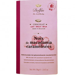 Chocolat au Lait Noix de Macadamia Caramelisées