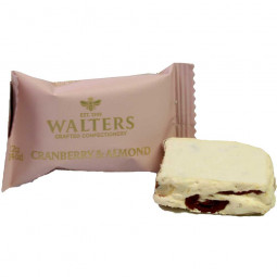 White nougat with almonds and cranberries 12g piece
