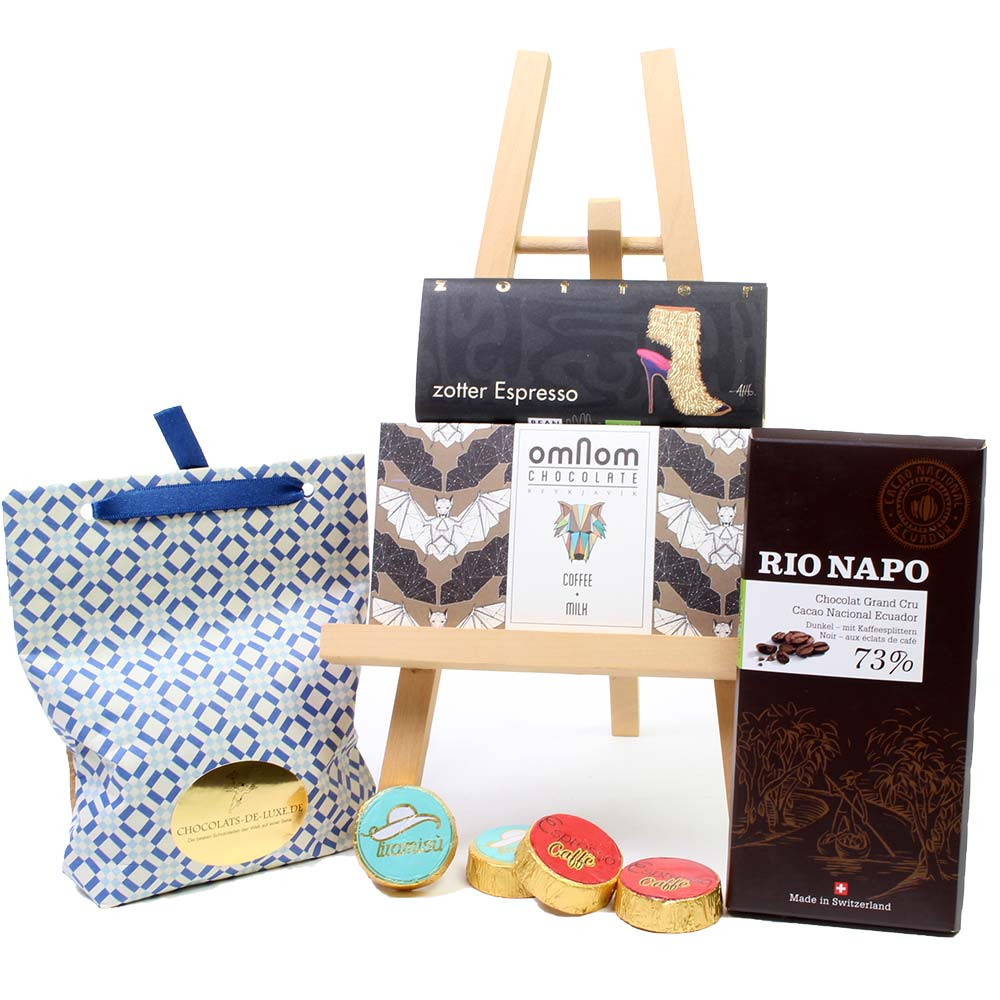 Gift set Everything with coffee - Chocolate with coffee - Chocolats-De-Luxe