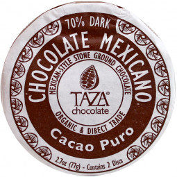 Zartbitterschokolade, Stone ground, unconchierte Schokolade, Schokolade aus USA, Taza chocolate, Bio Schokolade, organic chocolate, koschere Schokolade,