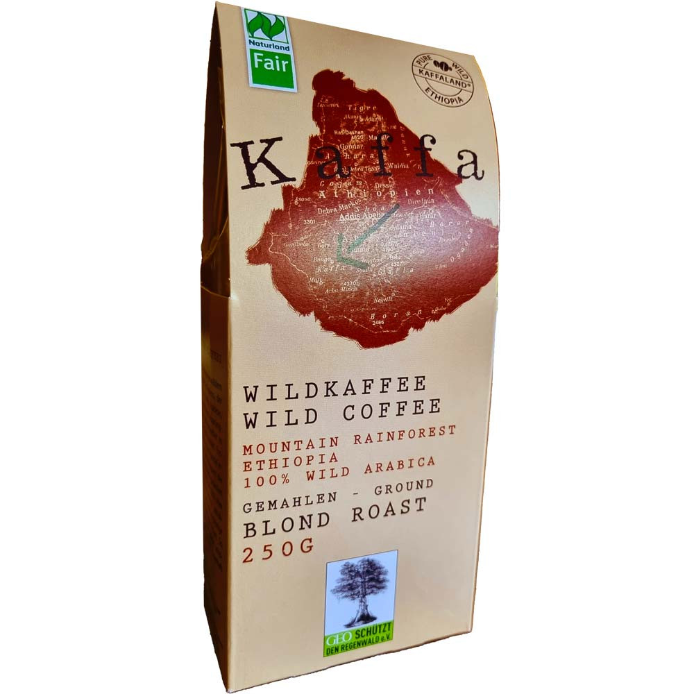 Kaffa Wildkaffee, mild, gemahlen, BIO -  - Chocolats-De-Luxe