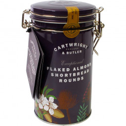 Shortbread Rounds Flaked Almonds: Galletas de mantequilla con almendras