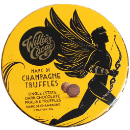 Marc de Champagne Truffles in dark chocolate - gift box