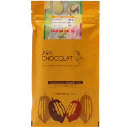 Dioni 86% cioccolato fondente da Huanuco in Perù