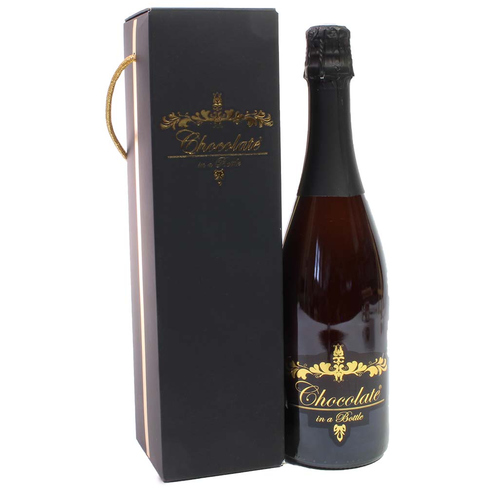 Chocolate in a Bottle im Geschenkkarton | Chocolats-de-Luxe.de