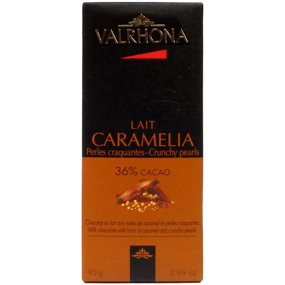 Caramelia Perles Craquantes - Milchschokolade mit Knusper - Tafelschokolade, Frankreich, französische Schokolade, Schokolade mit Keks - Chocolats-De-Luxe