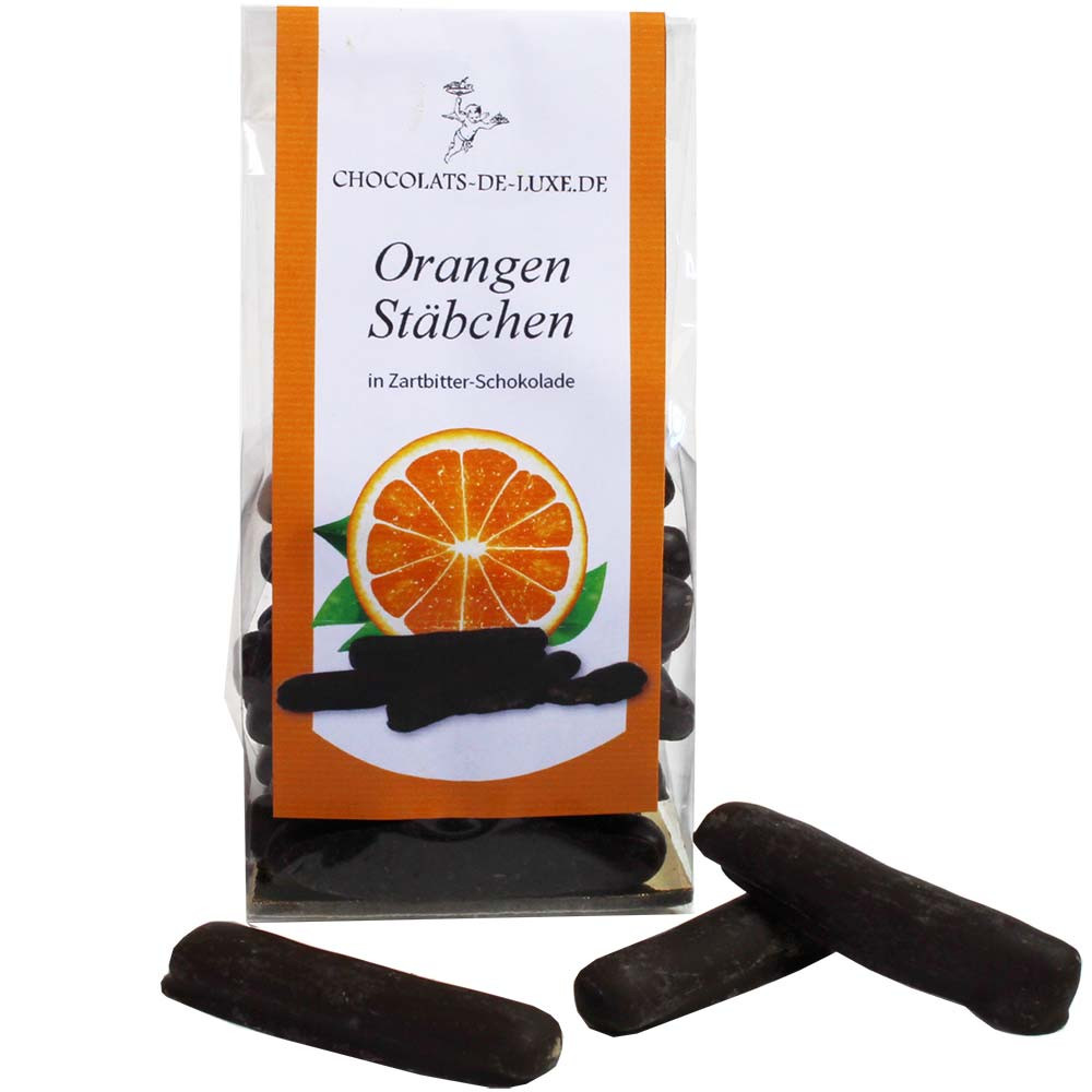 Candied orange sticks - Chocolate coated, France, french chocolate, chocolate with orange - Chocolats-De-Luxe