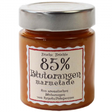 Blutorangen Marmelade 85% Fruchtanteil