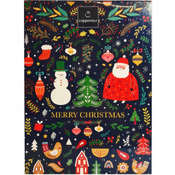 Advent calendar Merry Christmas - filled with vegan chocolate disks