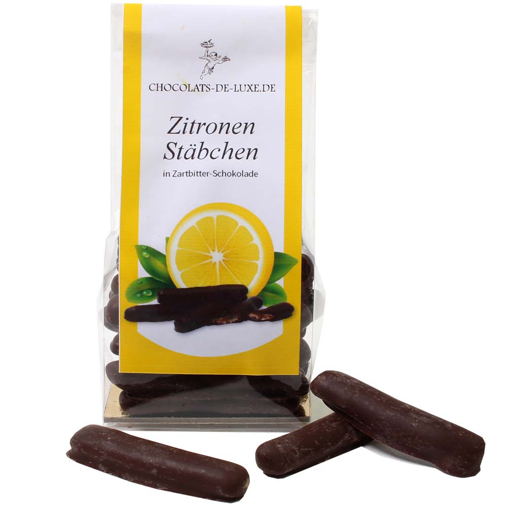 Candied lemon sticks - France, french chocolate, Chocolate with lemon - Chocolats-De-Luxe