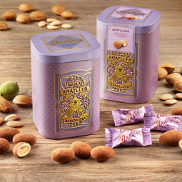 Almonds in chocolate and cocoa powder - Amatllons gift box