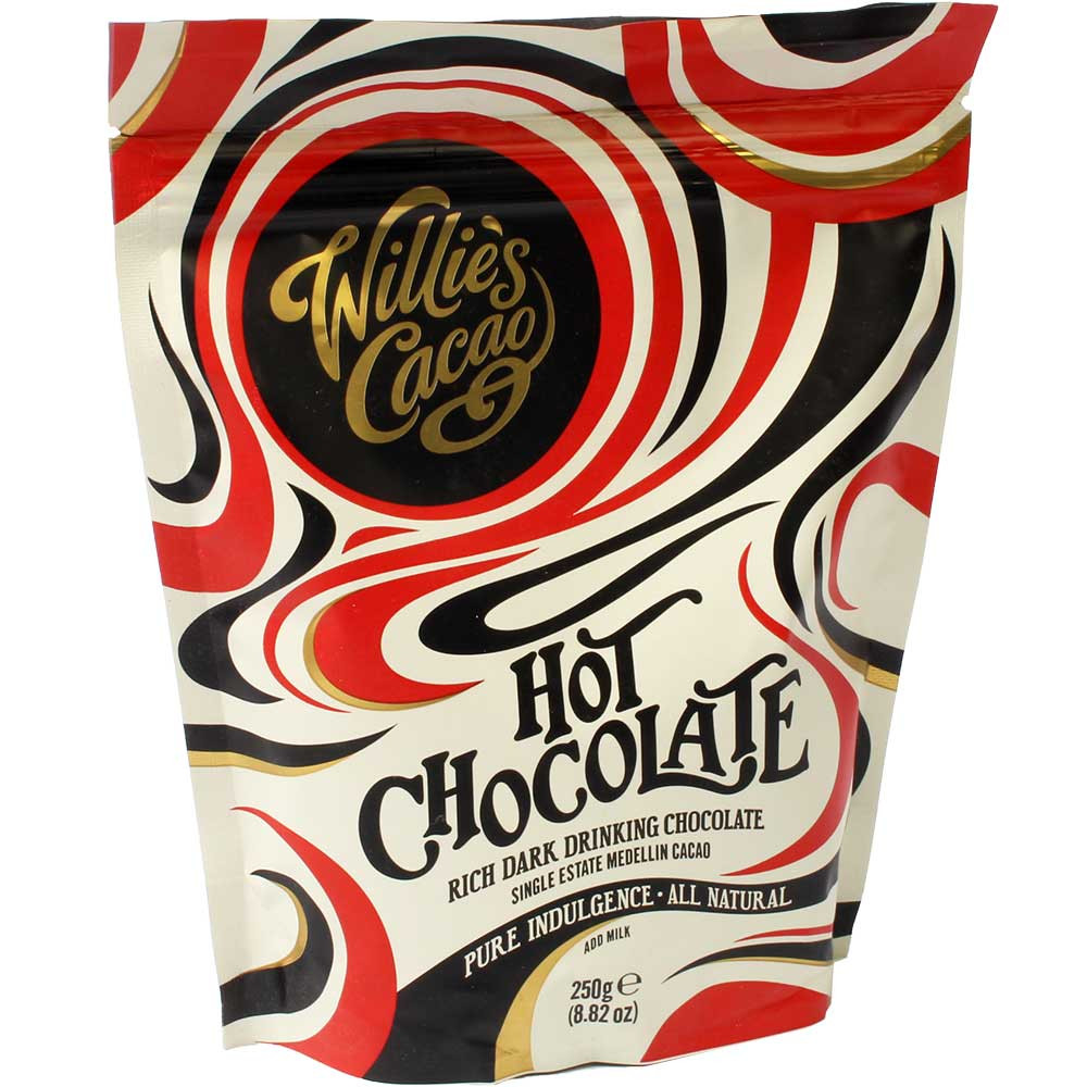 Hot Chocolate 52% Single Estate Cacao - Trinkschokolade - Trinkschokolade, glutenfrei, laktosefrei, sojafreie Schokolade, vegane Schokolade, England, englische Schokolade, Schokolade mit Zucker - Chocolats-De-Luxe
