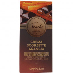 Crema Scorzette Arancia donker Chocoladerepen 56%