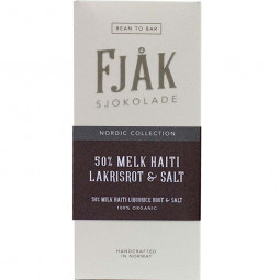 50% Melk Lakrisrot & Salt melkchocolade met zout-drop 