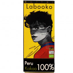 Labooko Peru 100% BIO chocolate with a conching time of 34 hours