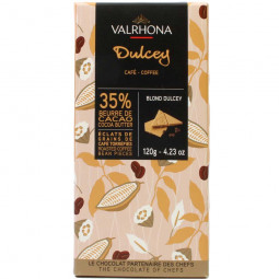Dulcey Café 35% - witte chocolade met koffie stukjes