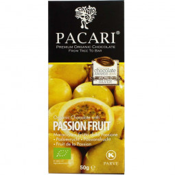 60% organic chocolate with passion fruit