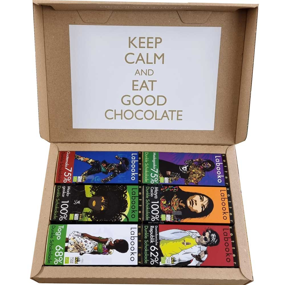 12 dark chocolates in a tasting pack - laktose free, vegan chocolate, Austria, austrian chocolate, Chocolate with sugar - Chocolats-De-Luxe