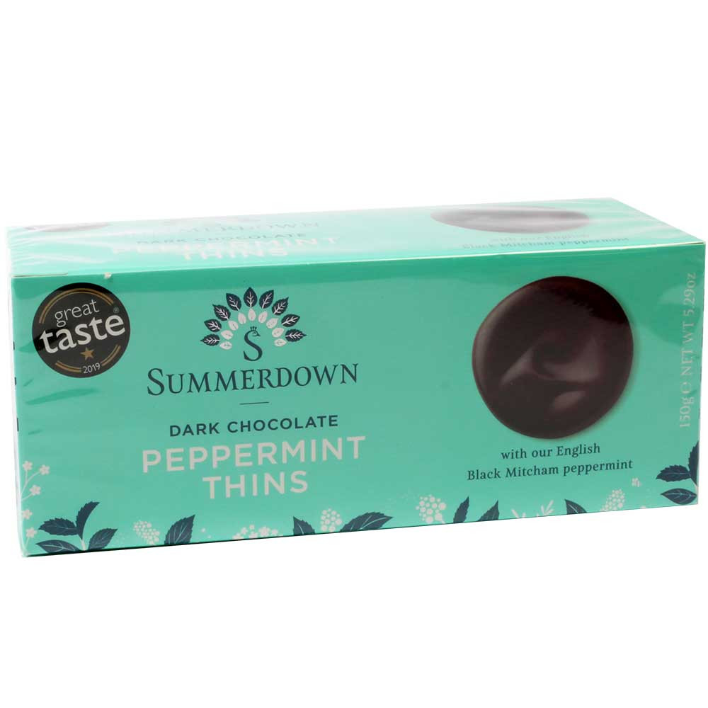 Chocolate Peppermint Thins - Napolitains, Chocolate Squares, England, english chocolate, Chocolate with mint - Chocolats-De-Luxe