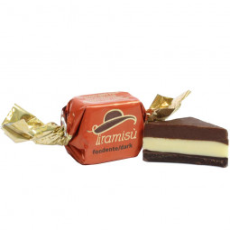 Tiramisu fondente - Dunkle Schokolade mit Tiramisu als Bonbon