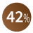 42 %