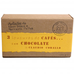 Claudio Corallo Sao Tomé Kaffeebohnen in dunkler Schokolade coffeebeans grains de café chocolat noir dark chocolate