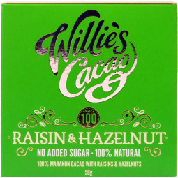 100% Raisin & Hazelnut - chocolate oscuro con pasas y avellanas
