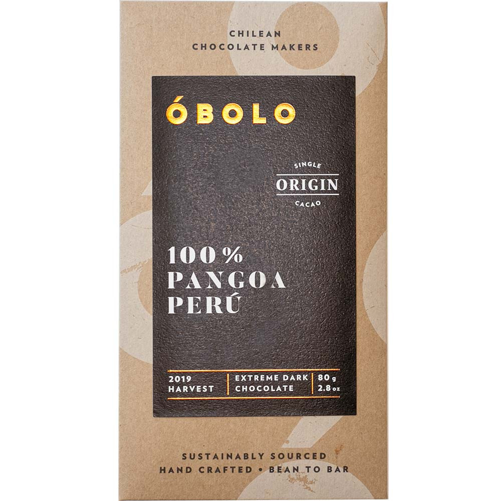 100% Pangoa Peru pure chocolade - Chocoladerepen, glutenvrij, lactosevrij, sojavrije chocolade, veganistische chocolade, zonder toegevoegde suiker, Chili, Chileense chocolade, pure chocolade zonder ingrediënten - Chocolats-De-Luxe