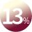 13 % 