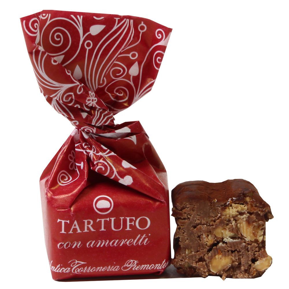 Tartufo, nocciole, Piemonte, Nuss, - Sweet Fingerfood, Truffel, glutenvrij, Italië, Italiaanse chocolade, Chocolade met alcohol - Chocolats-De-Luxe