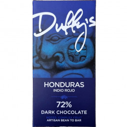 Honduras Indio Rojo dark chocolate made from 72% xoco beans