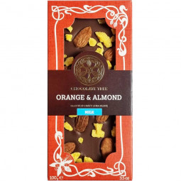 Orange & Almond - 45% milk chocolate with Orange & Almonds - Organic