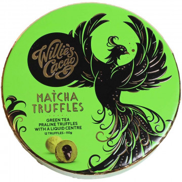 Matcha Truffles in weisser Schokolade - Geschenkdose