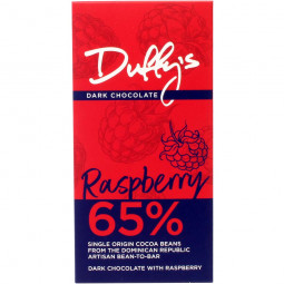 "Raspberry" 65% donkere chocolade met framboos