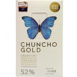 Chuncho Gold Grand Cru 52% chocolate con leche orgánico