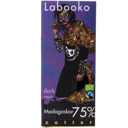 Labooko 75% Madagascar BIO chocolate y vegano