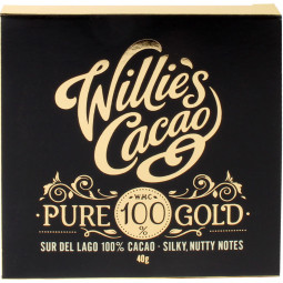 Willie's Cacao, pure 100 Gold, reine Kakaomasse, 100%,