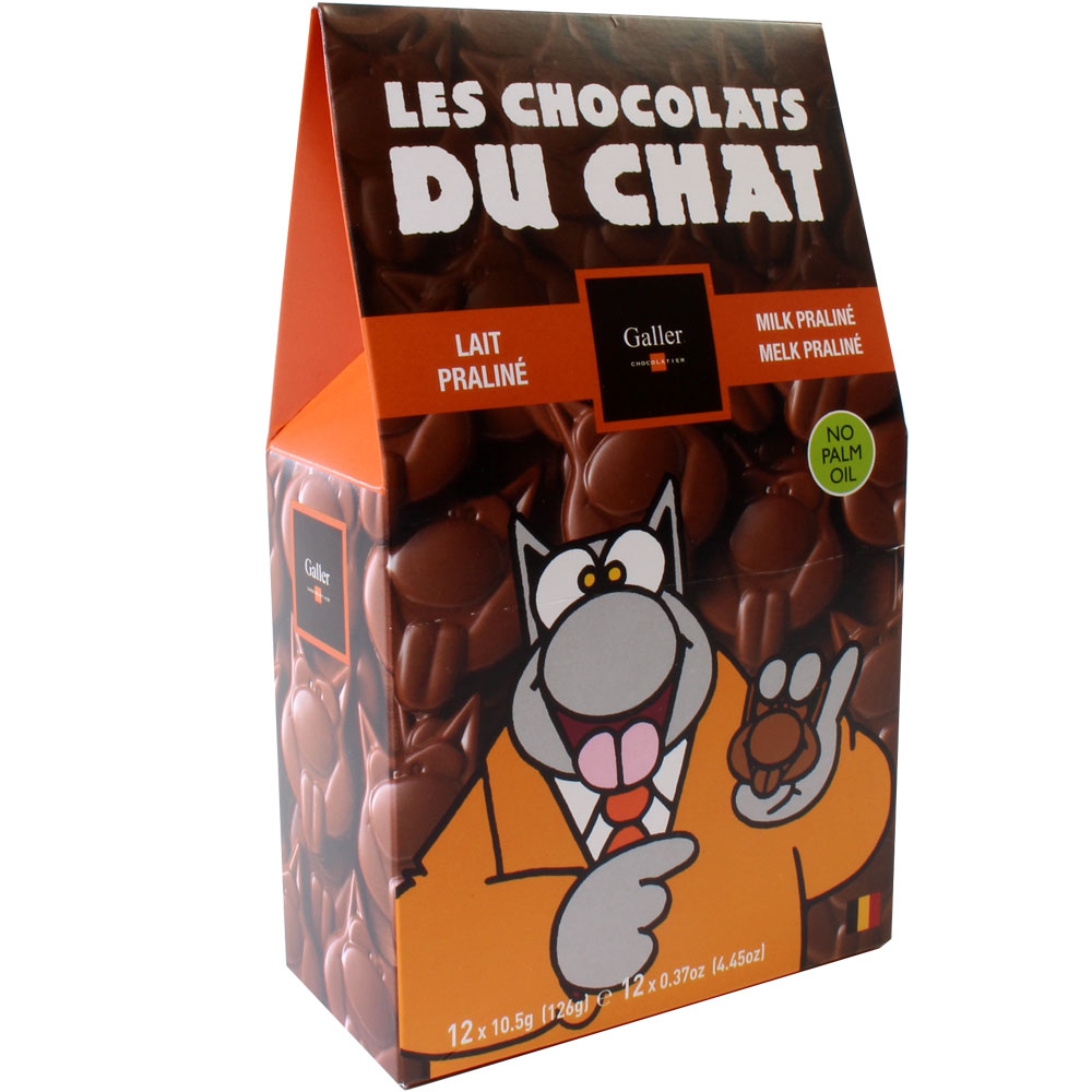 Galler Les Chocolats Du Chat Lait Praline Katzenzungen
