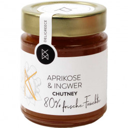 Apricot and ginger chutney 80% fruit content