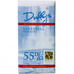 Venezuela Ocumare 55%, Duffy's Chocolate, 55% Milchschokolade, Schokolade aus Venezuela, milkchocolate, chocolat au lait, single origin Schokolade, criollo Schokolade,