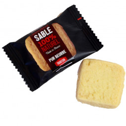 Carré Sablé Pur Beurre - Pure butter cookie - individually wrapped