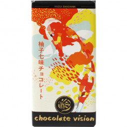 Yuzu-Shichimi chocolate oscuro con especias